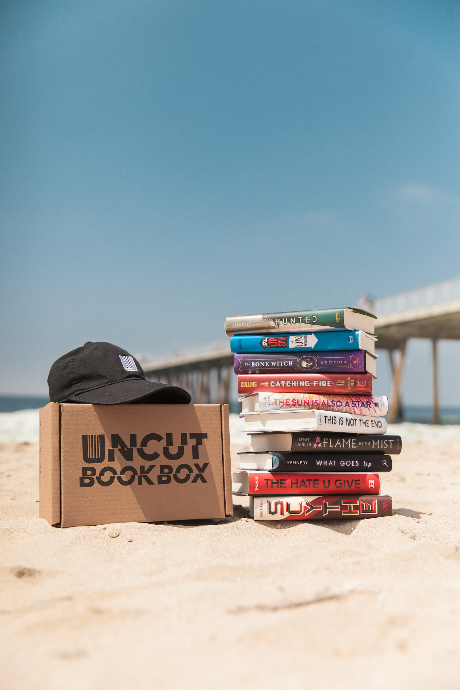 uncut book box beach photo